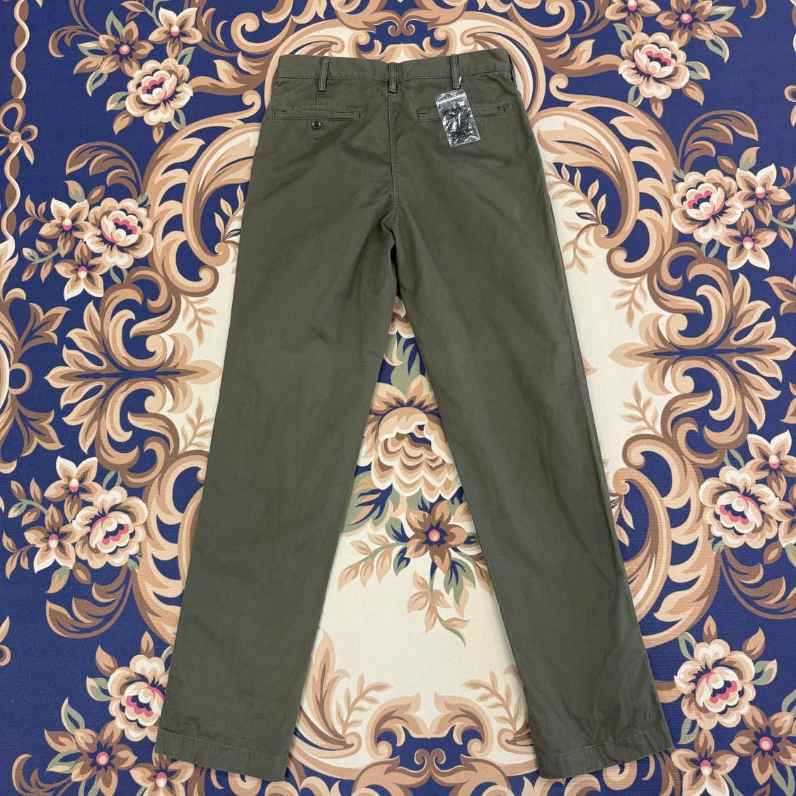 (30)유니클로 Uniqlo 빈티지 노턱 치노팬츠(올리브,새상품) 상품이미지5