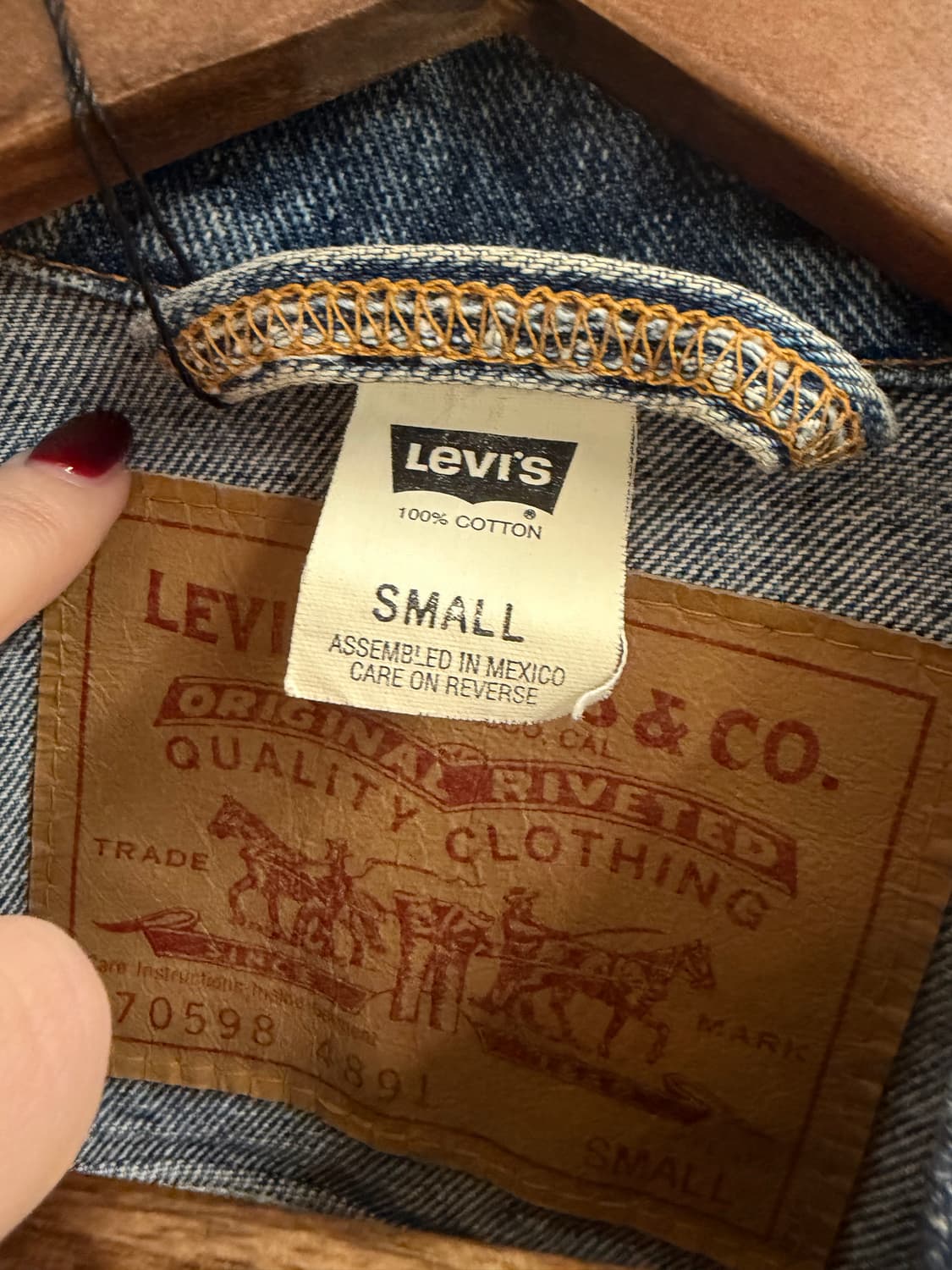 N133. 90s 리바이스 데님자켓 청자켓 상품이미지2