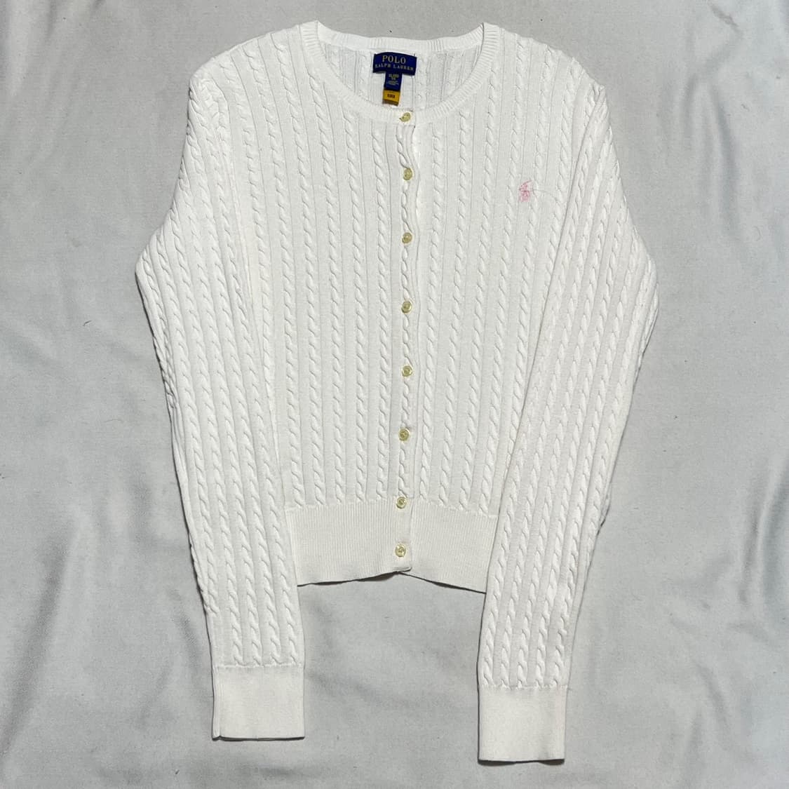  XL 폴로랄프로렌 여성용 라운드넥 꽈베기 가디건 상품이미지2