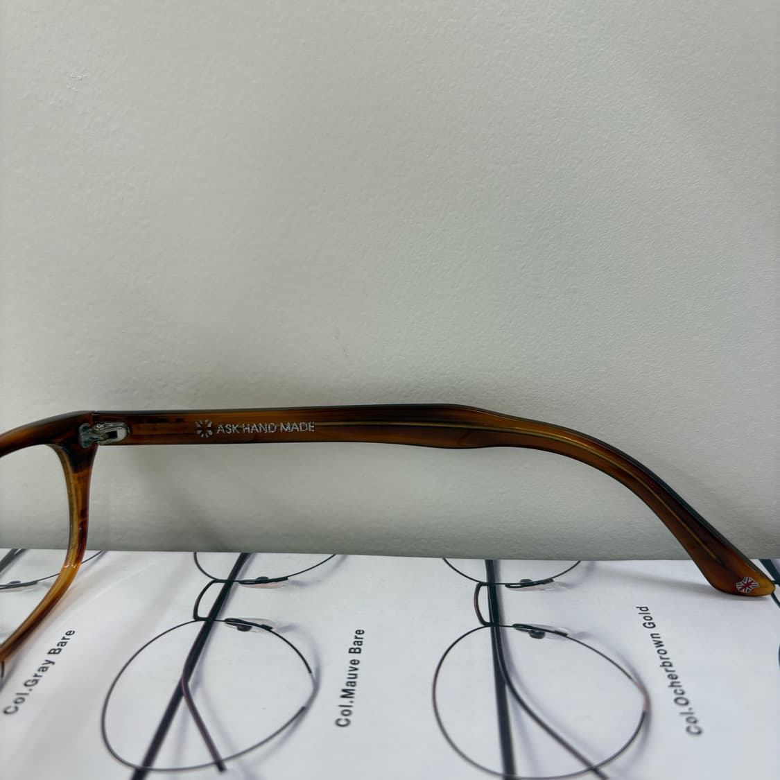 ASK 브라운 뿔테 빈티지안경 상품이미지5