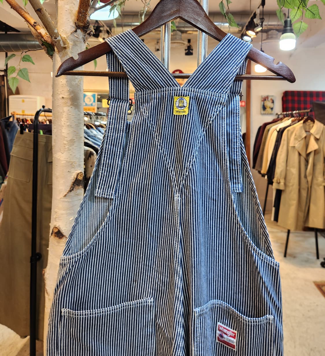 남,여29사이즈 미만) wrangler 랭글러 히코리 오버롤 데님 상품이미지7