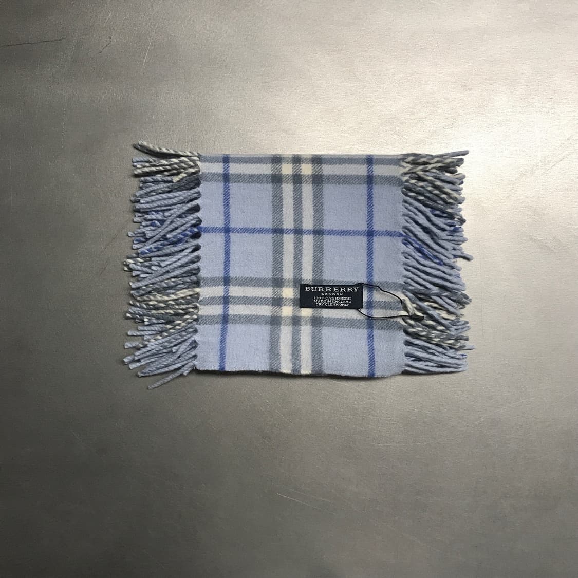 버버리 정품 캐시미어 머플러 스카이블루 상품이미지2