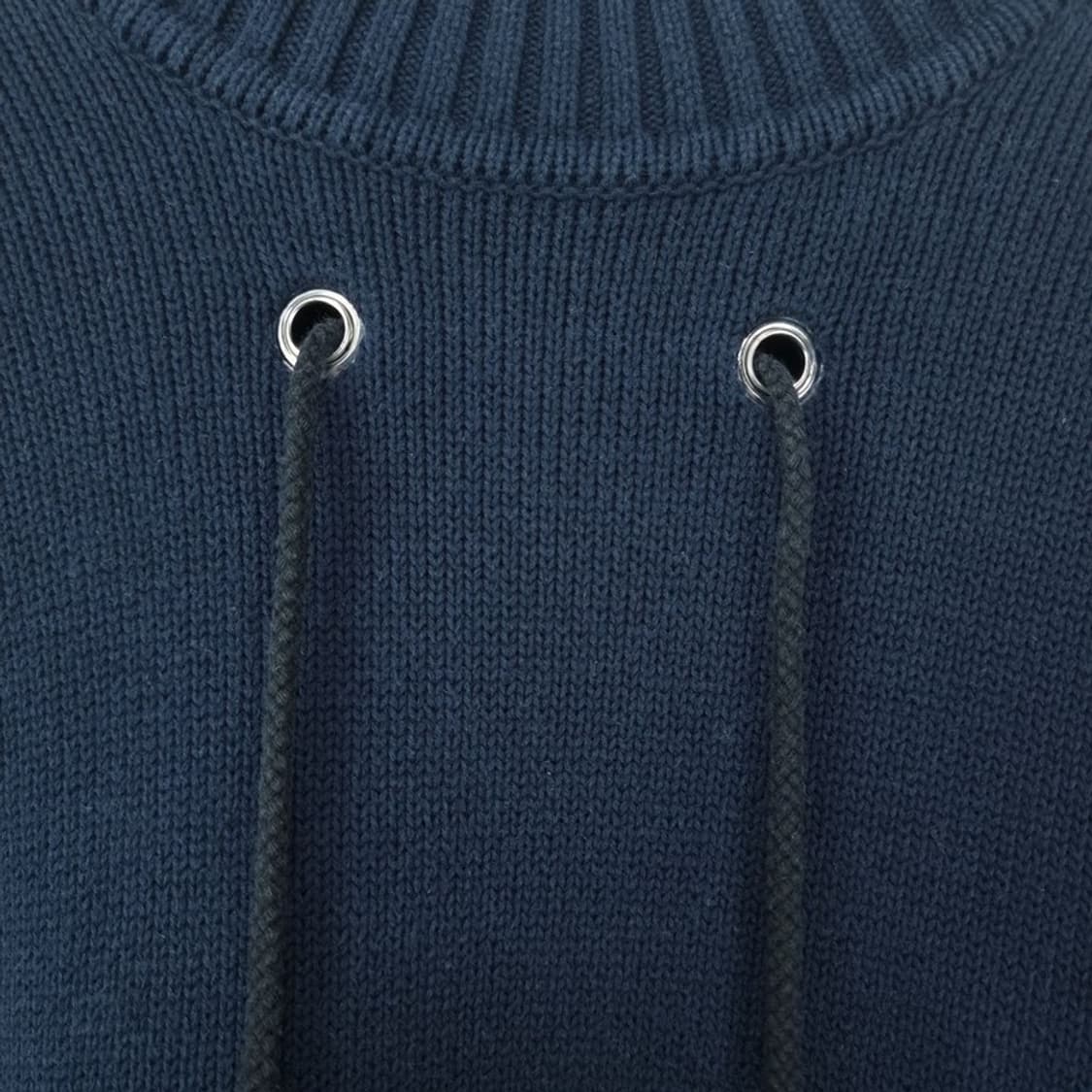 [크레이그 그린] 드로우 스트링 크루넥 니트 네이비 P01443 상품이미지6