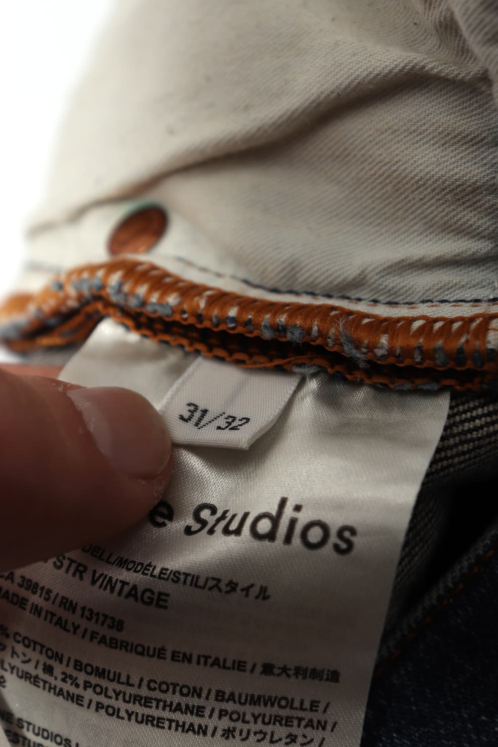 ACNE STUDIOS 슬림 워싱 데님 팬츠 size 31 상품이미지5