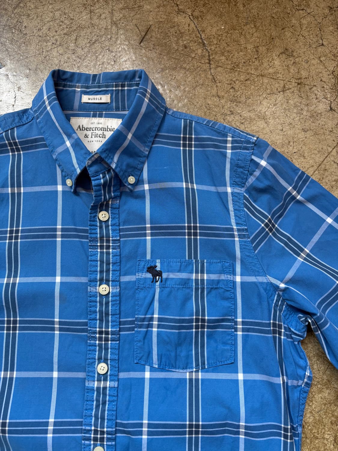 아베크롬비 코튼 체크 셔츠 상품이미지2