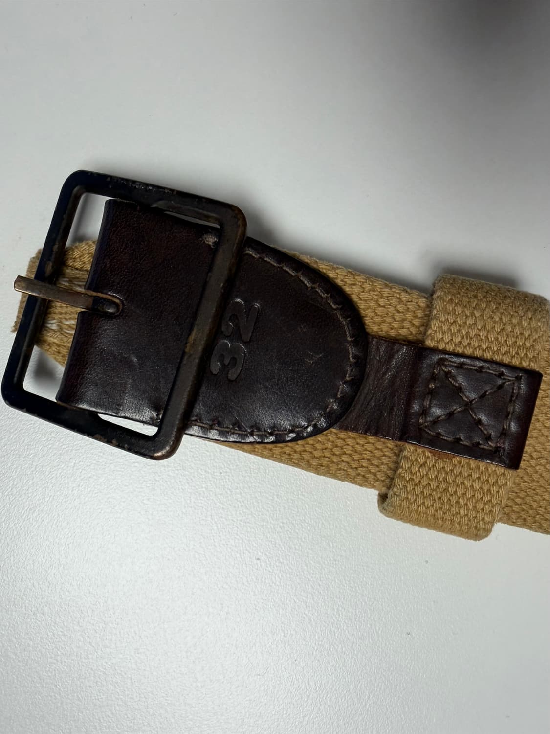 더블알엘(RRL) 서플러스 웨빙 천 벨트 (카키 / 32) 상품이미지7