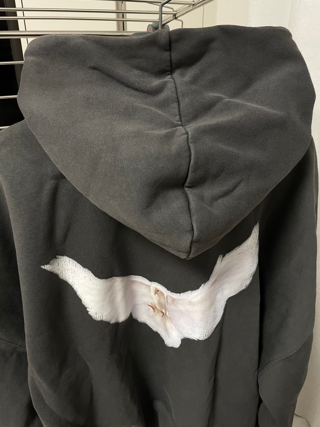 [L] 이지 x 갭 엔지니어드 바이 발렌시아가 도브 후드 블랙 상품이미지4