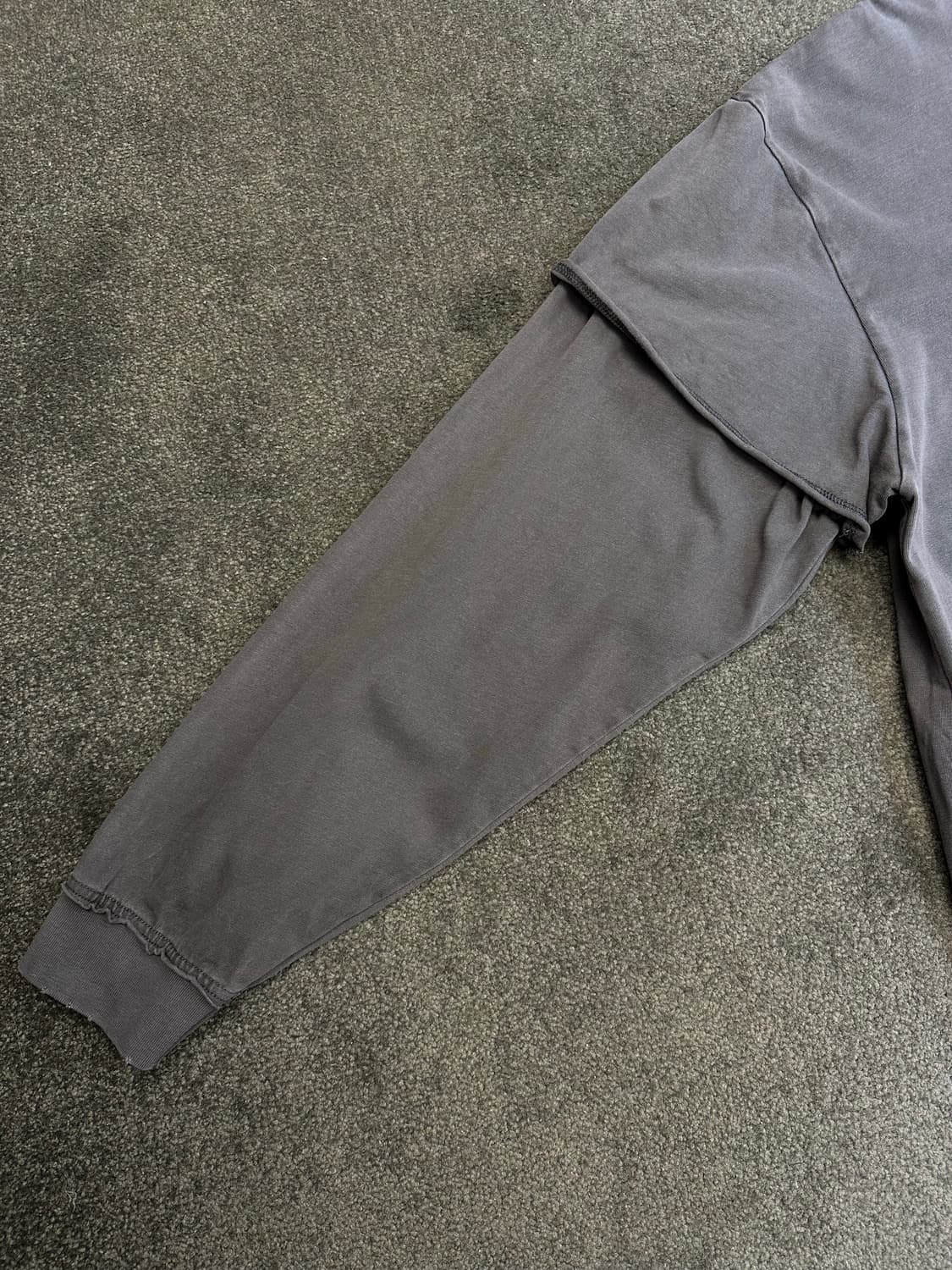 노매뉴얼 남성 롱 슬리브XL 회색 상품이미지3