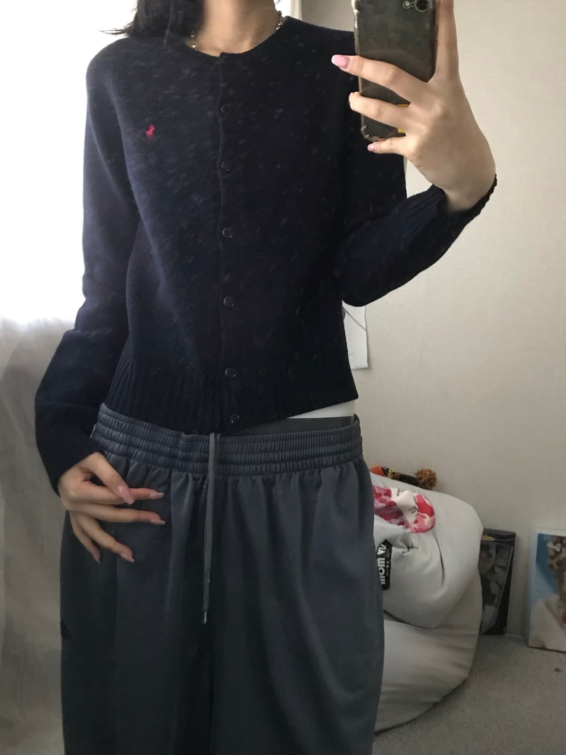 폴로 네이비 가디건 상품이미지5