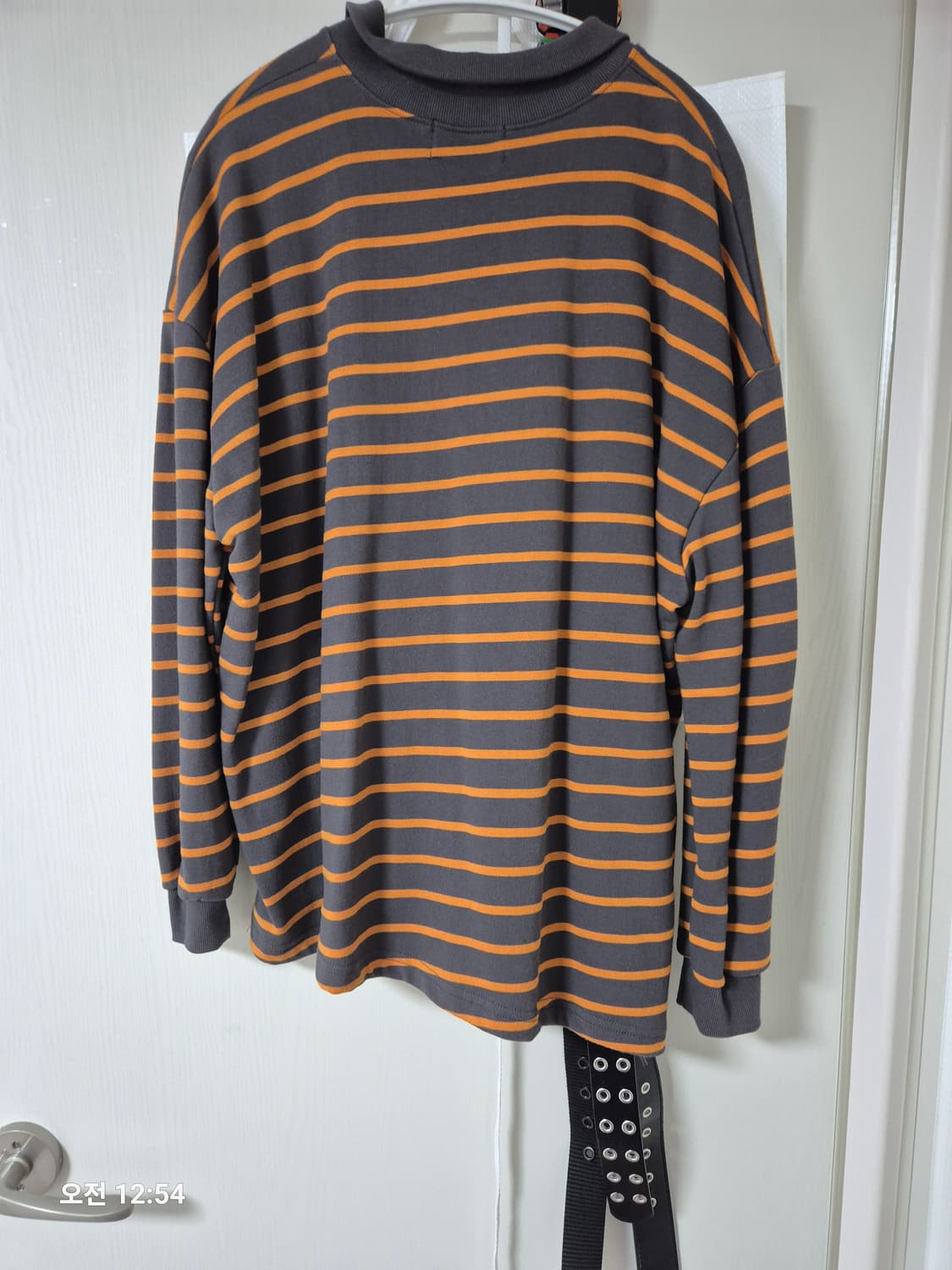 여성 스트라프 긴팔 카라티 상품이미지2