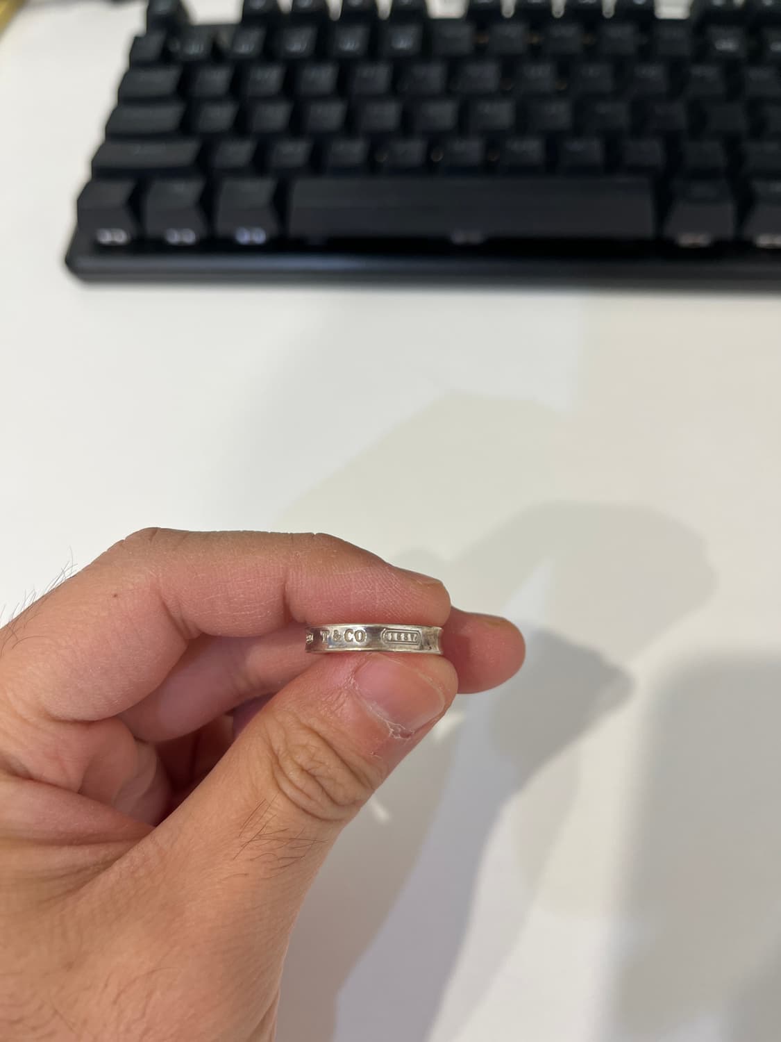 티파니앤코 1837 내로우링 실버 6호 상품이미지1