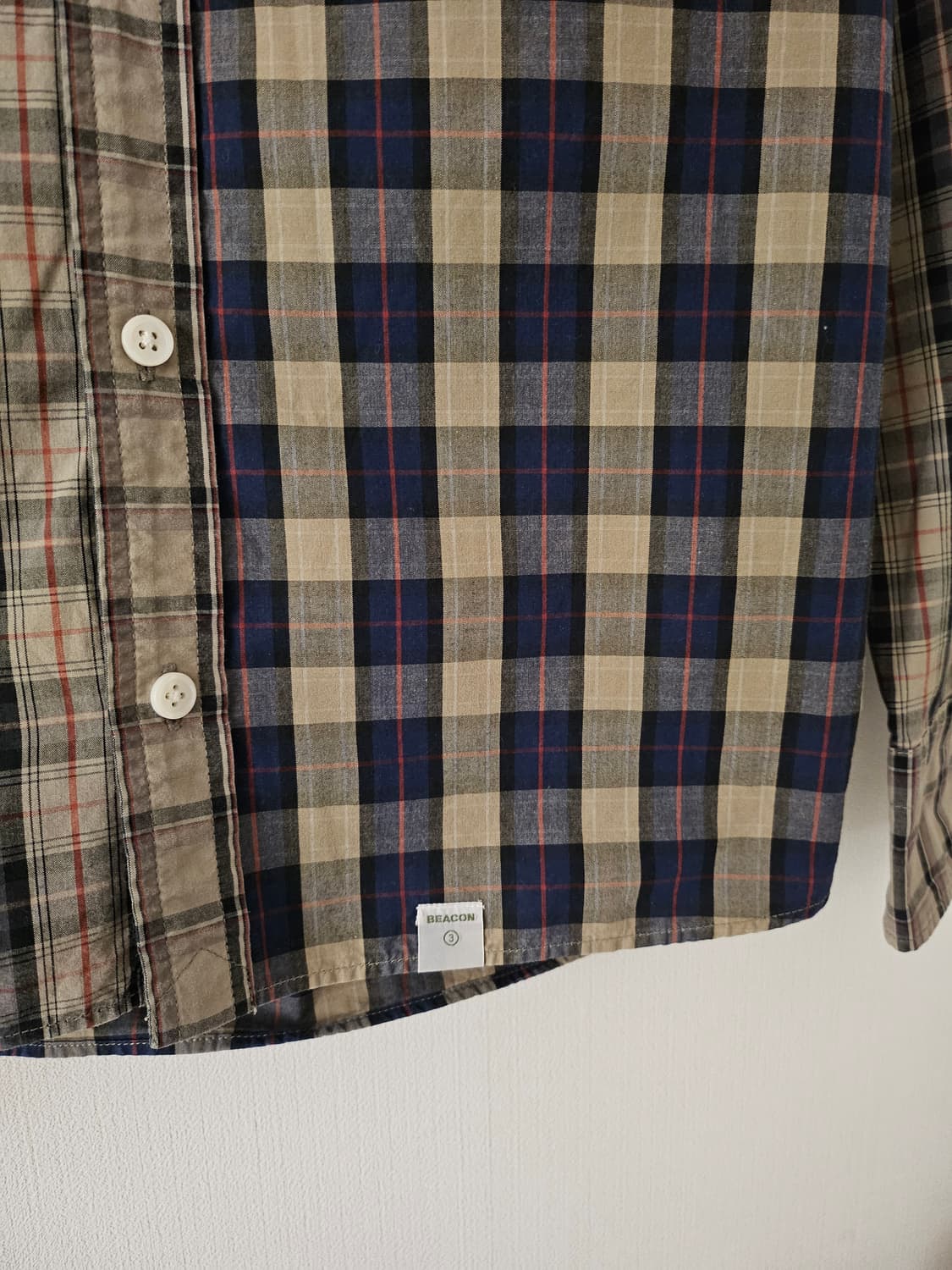 컬러 Kolor 멀티체크 버튼다운셔츠 상품이미지4