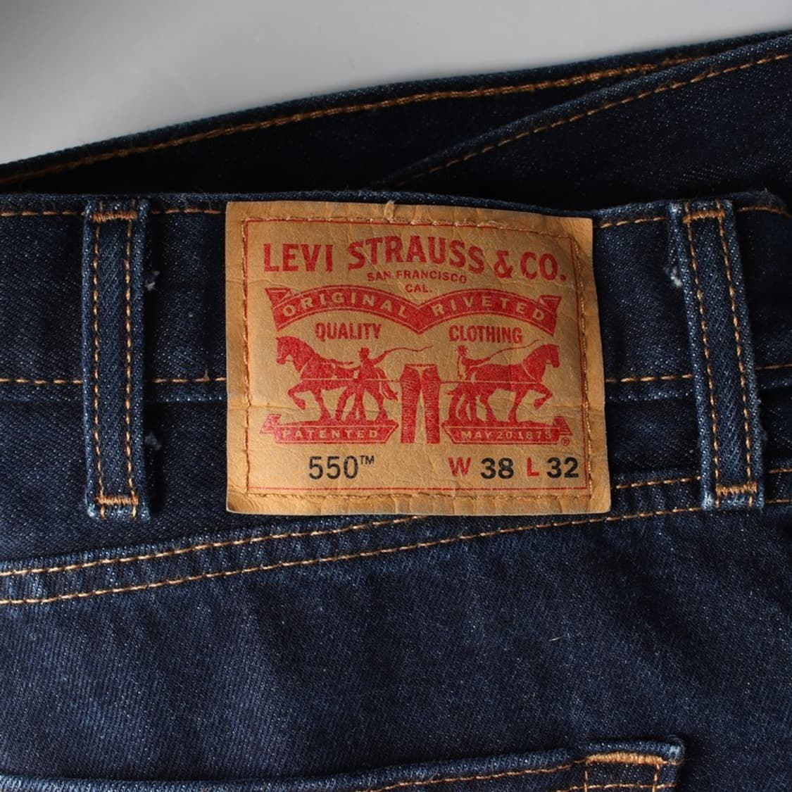 리바이스 550 릴렉스핏 인디고 데님팬츠 38 상품이미지6