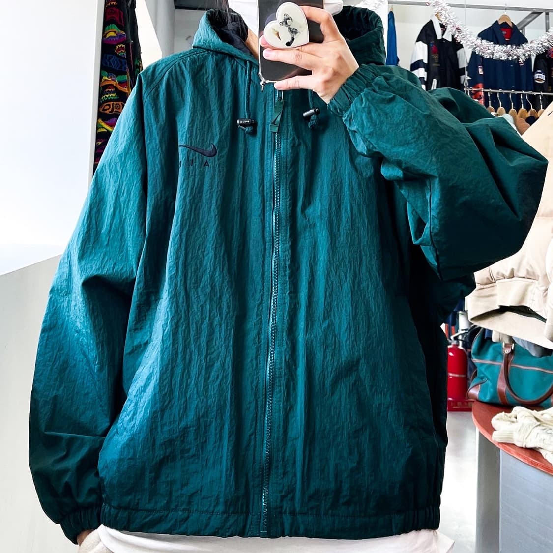 나이키 에어 90s 빅스우시 포레스트그린 후드 자켓 상품이미지2