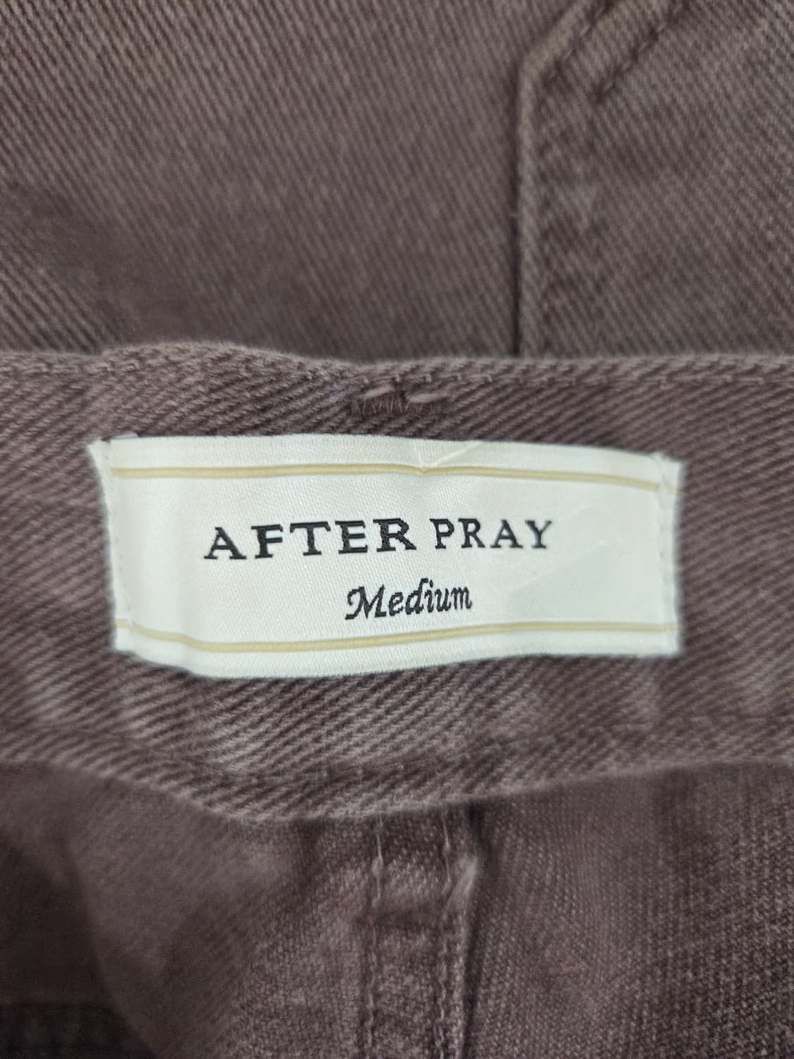 AFTER PRAY 애프터프레이 커브드 절개 와이드 데님 상품이미지7