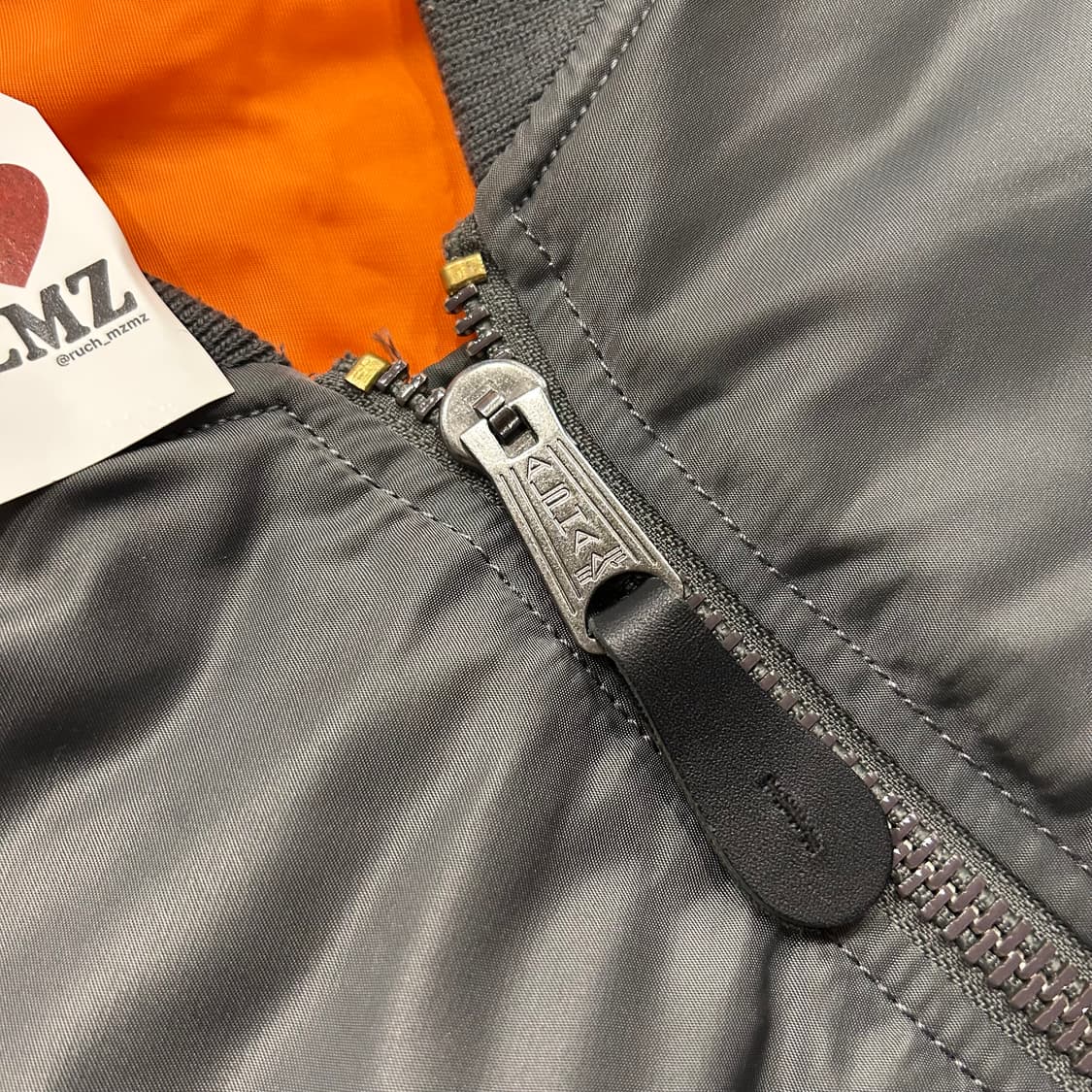 [5XL] 알파인더스트리 MA-1 봄버 자켓 그레이 A647 상품이미지4