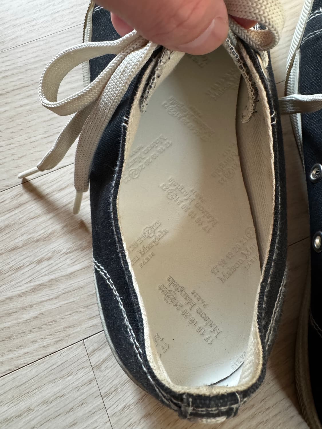 마르지엘라 타비 스니커즈 블랙 여성용 37 사이즈 상품이미지2