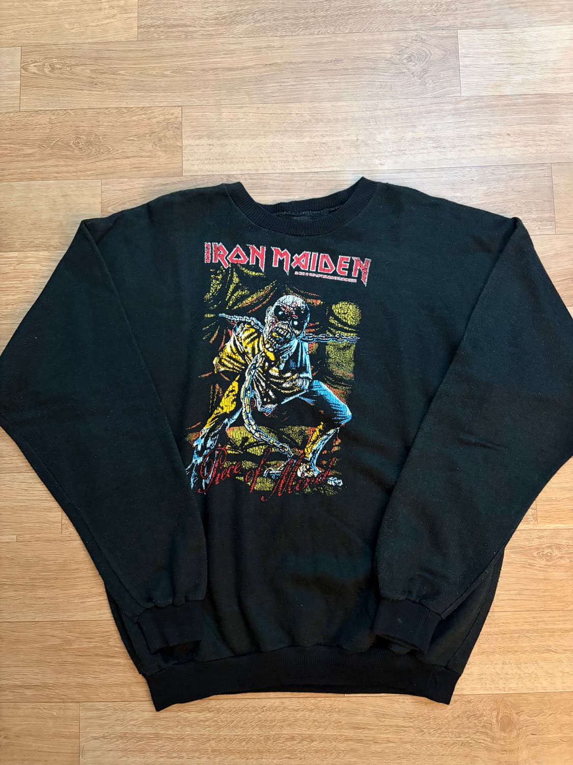 아이언메이든 80s piece of mind 니트슬리브 준우샘플구매 상품이미지1