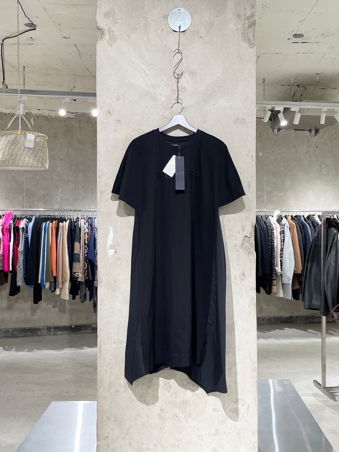 준지 22S/S 블랙 유 겟 오프 레이어드 코튼 원피스 상품이미지1