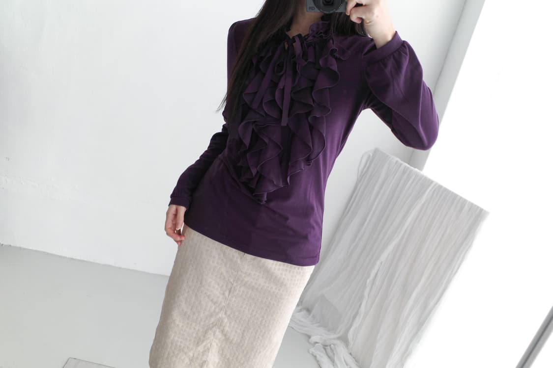 ruffle long sleeve  상품이미지5