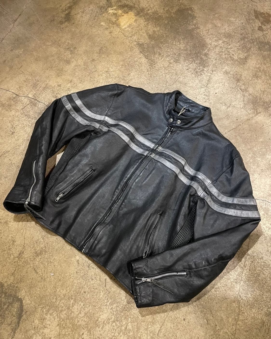 Hot leather 소가죽 모터사이클 재킷 (B5179) 상품이미지2