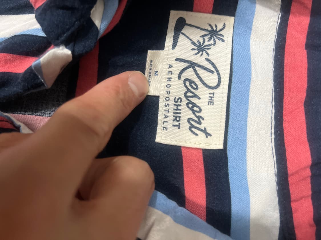 Usa Aeropostale 스트라이프 반팔 셔츠 상품이미지2