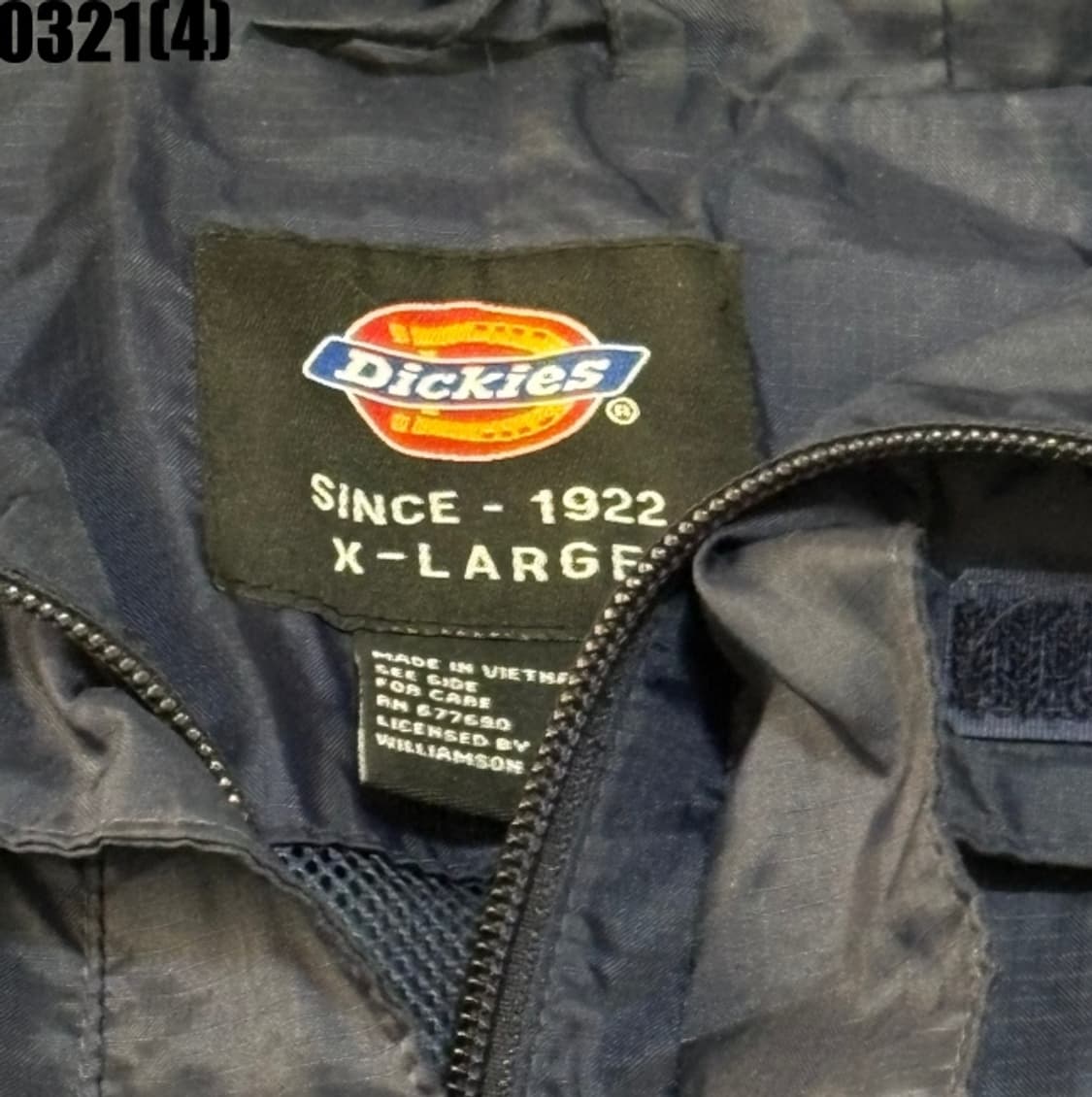 XL 디키즈 네이비 후드 바람막이 점퍼 0321(4) 상품이미지5