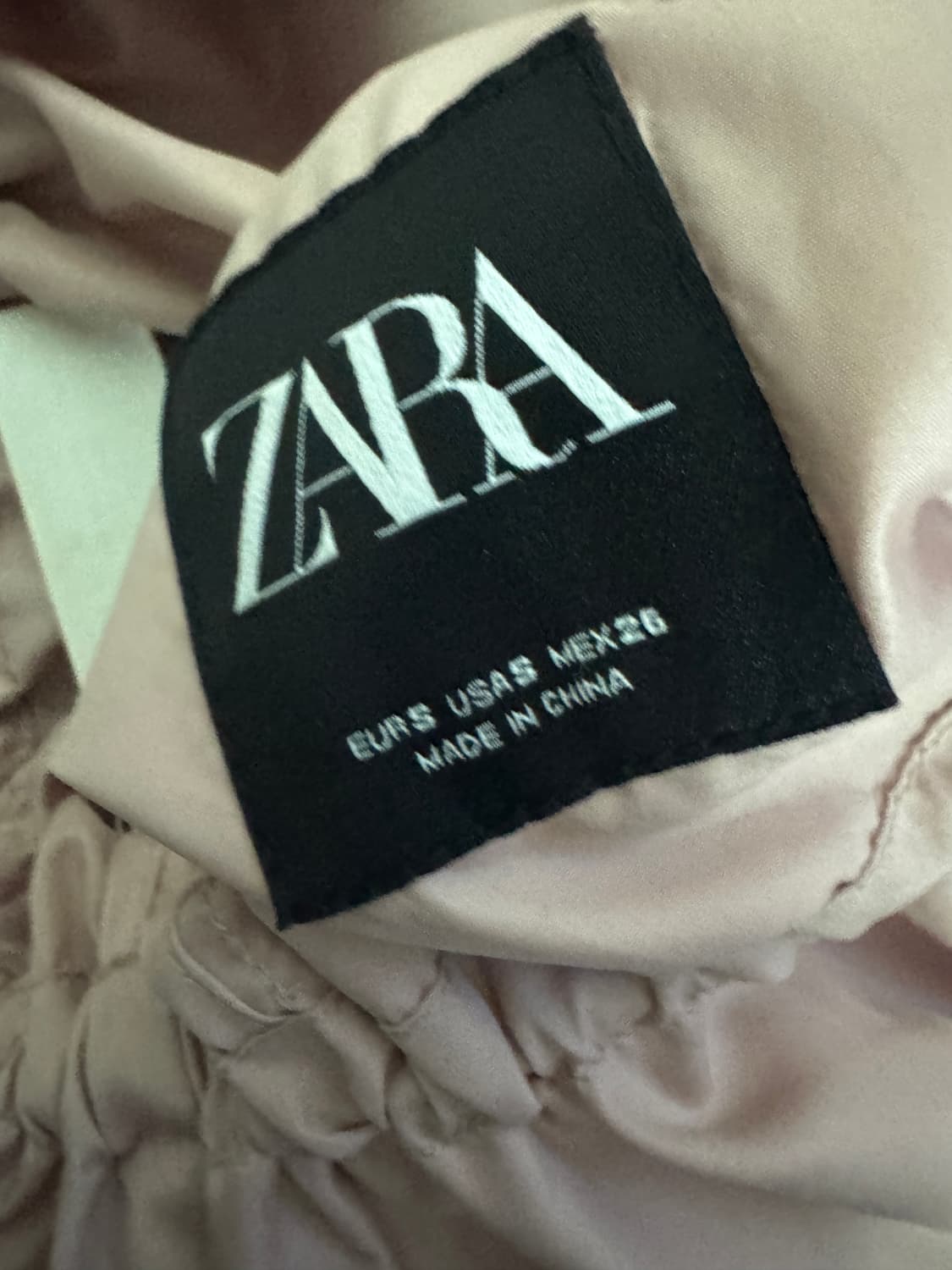 여성 자라 ZARA 오버핏 크롭 바람막이 자켓 S 핑크 상품이미지3
