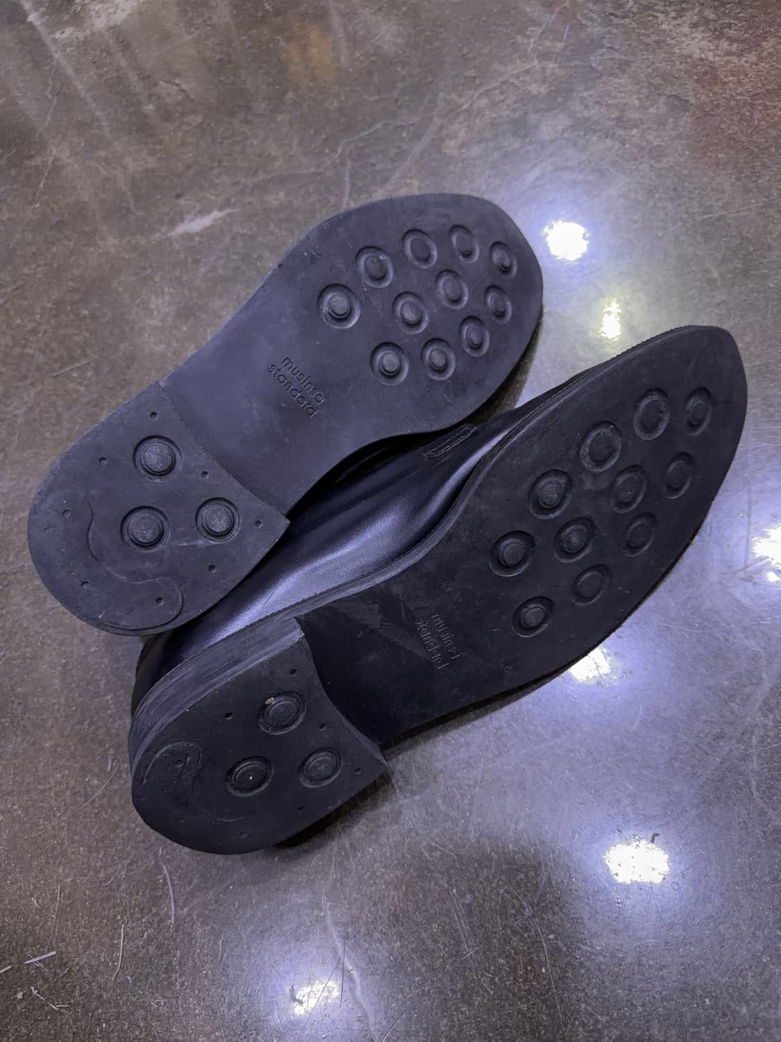 무신사스탠다드 플레인 더비 슈즈 구두 블랙 270 상품이미지8