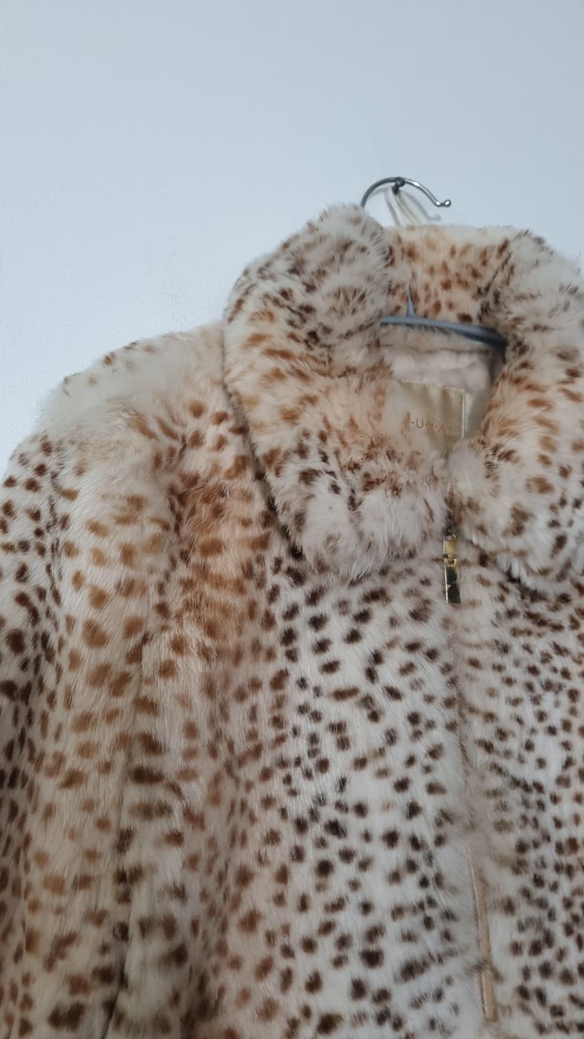 레오파드 퍼 숏 자켓 (구66)55 상품이미지6