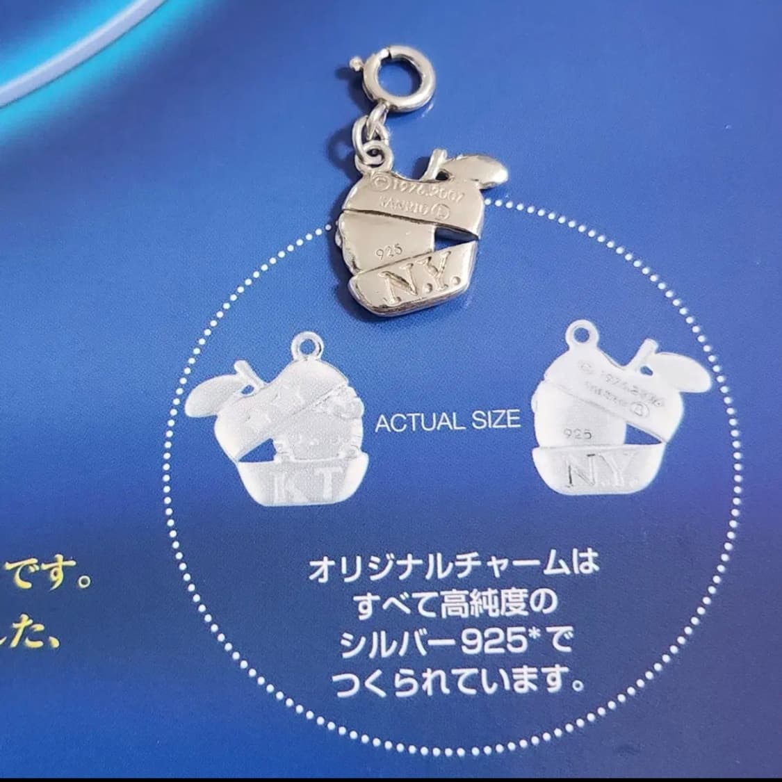 HELLO KITTY 헬로키티 2007년 사과 키티 실버925 상품이미지2