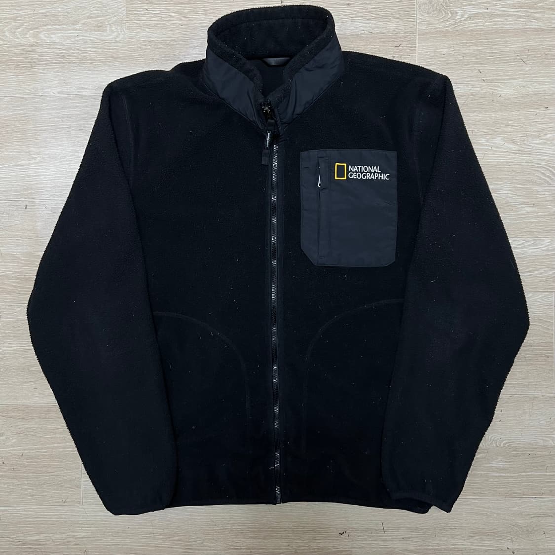 내셔널지오그래픽 포켓 플리스 후리스 집업자켓 [블랙] L/100 상품이미지1