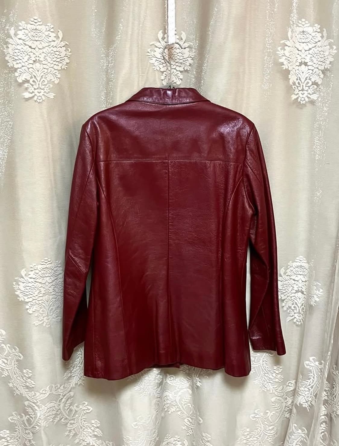 빈티지 버건디 소가죽 자켓 상품이미지3