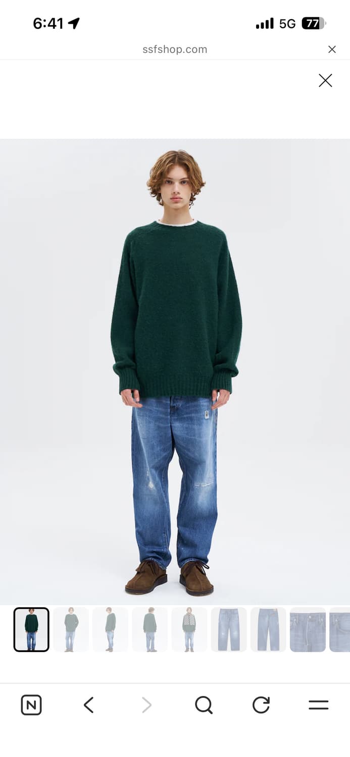 (새상품)오디너리핏츠 Loose Ankle Denim 34사이즈 상품이미지6
