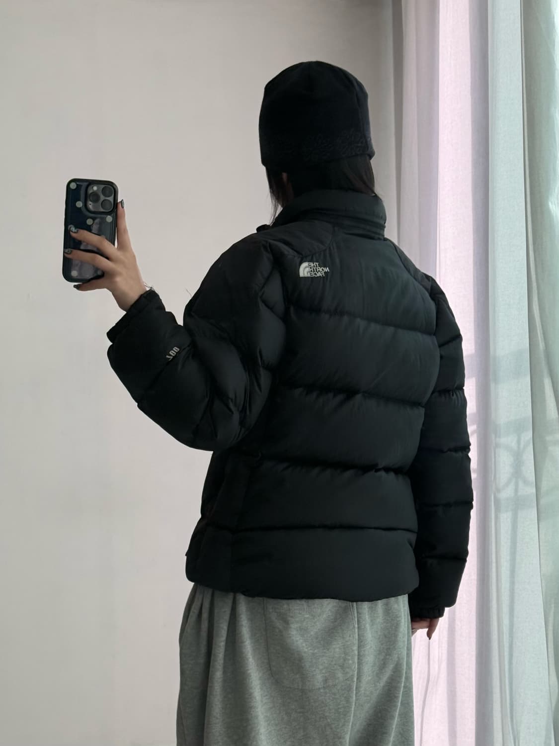 노스페이스 블랙 패딩 상품이미지4