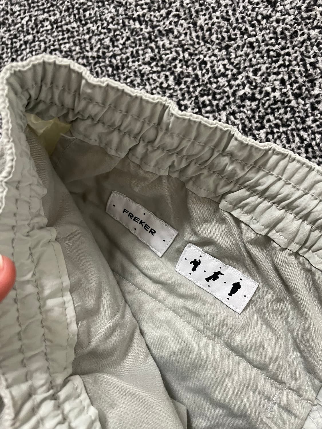 빈티지9.(새상품) FREKER 프리커 나일론 바스락 팬츠 민트 벌룬팬츠 상품이미지2
