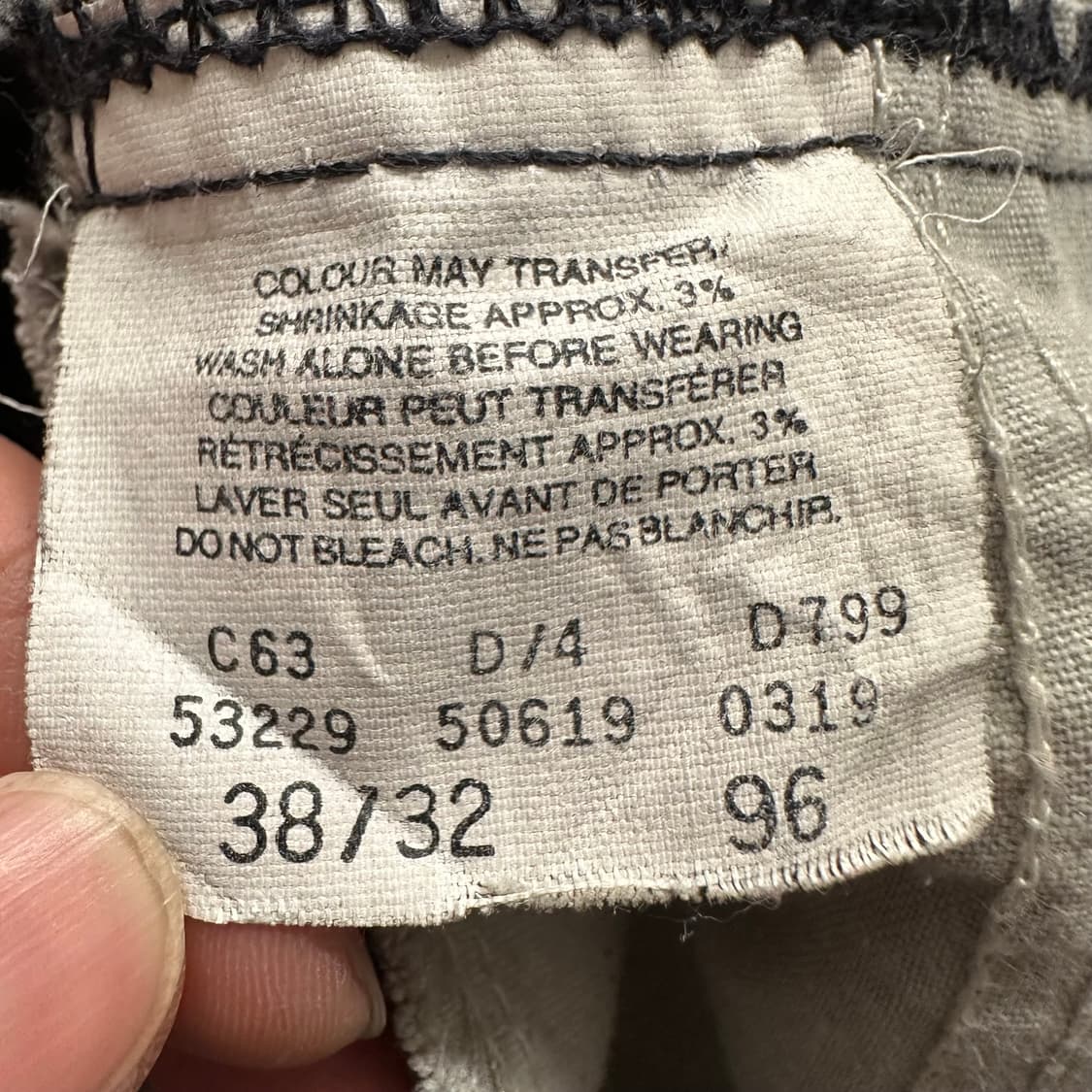 90’s 리바이스 619 오렌지탭(Made in 캐나다) 상품이미지9