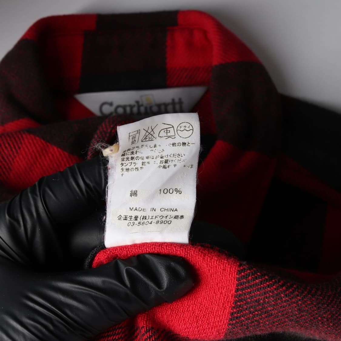 칼하트 버팔로 체크 플란넬 워크 셔츠 M 상품이미지7