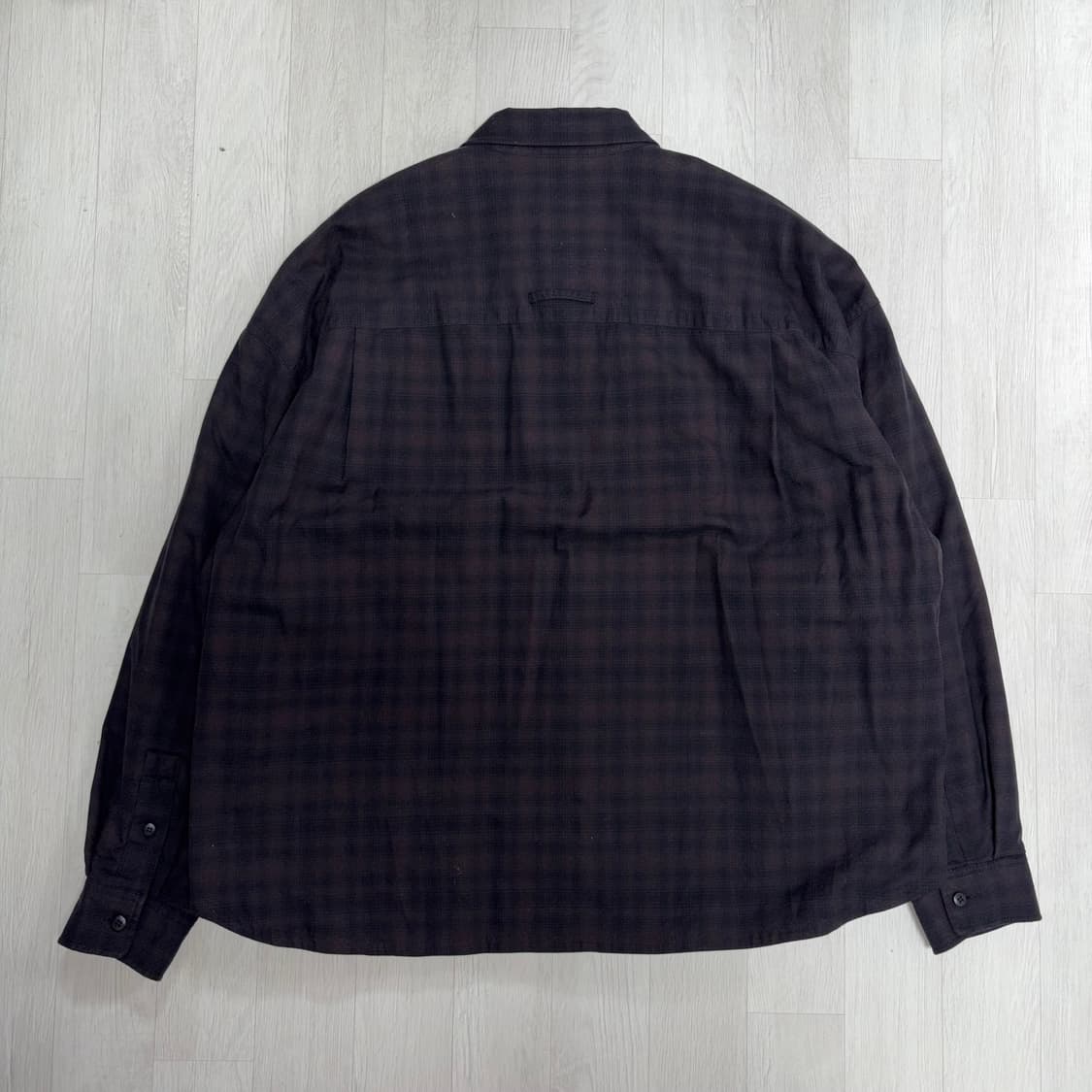 BEAKER 비이커 Padded Check Shacket Brown 상품이미지2