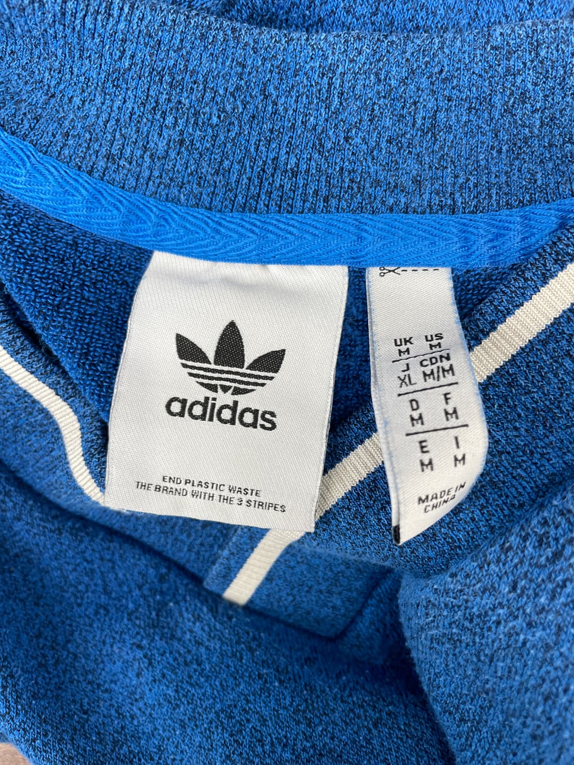 아디다스 오리지널스 블루 V넥 테리 맨투맨 상품이미지7