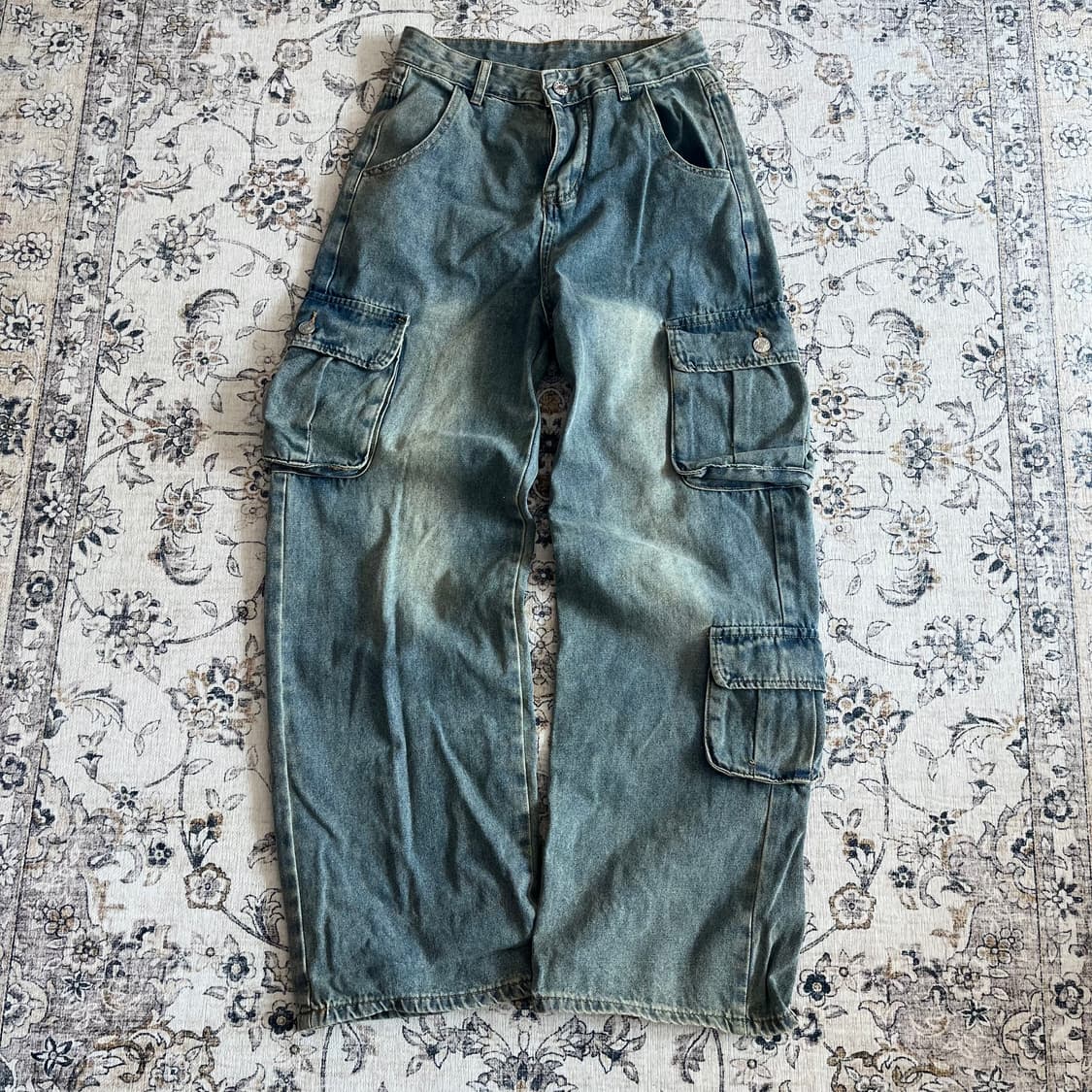 빈티지 데님 카고팬츠 상품이미지1