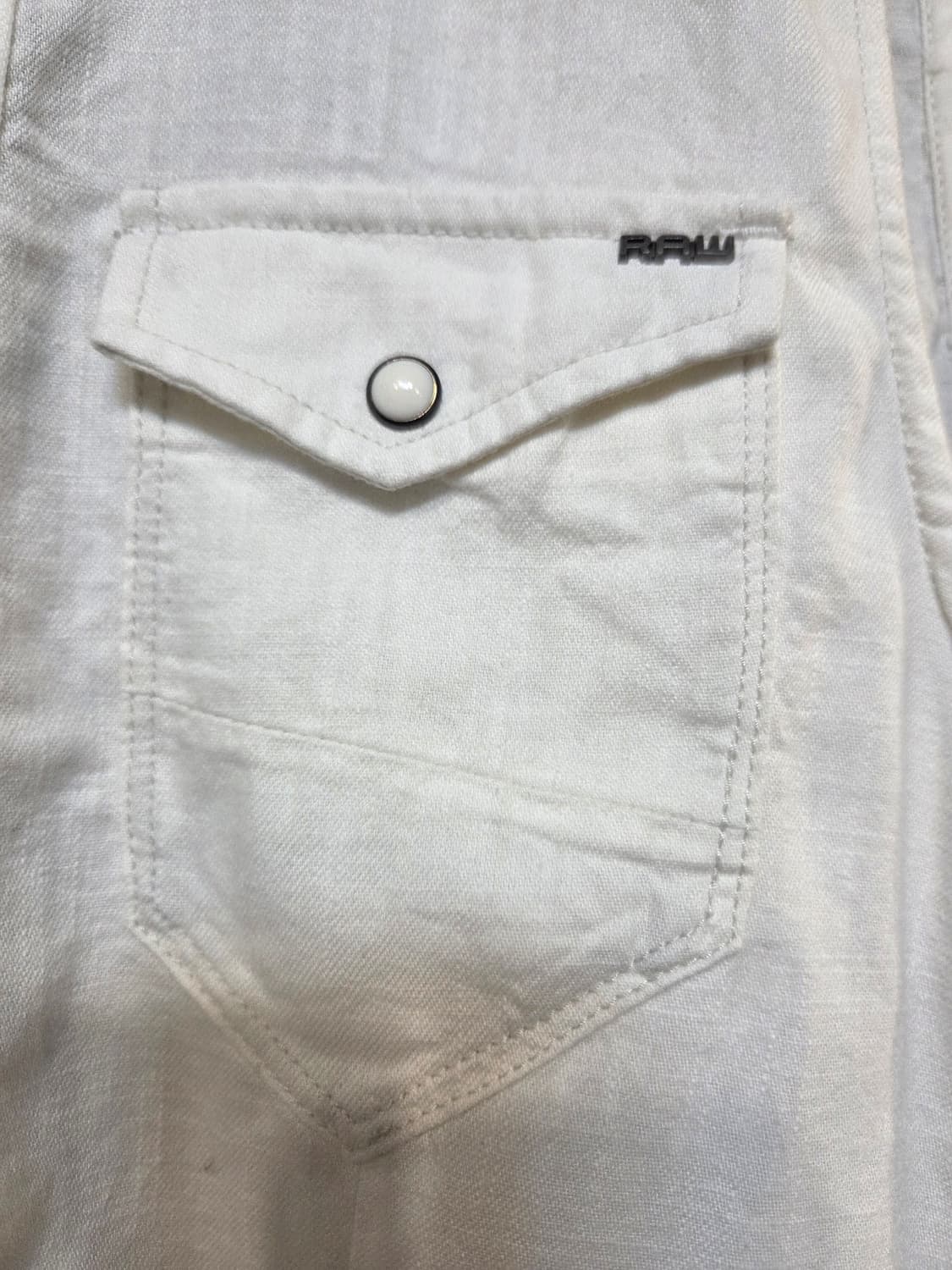 G-Star Raw 화이트 민소매 셔츠(XS/S/M) 상품이미지4
