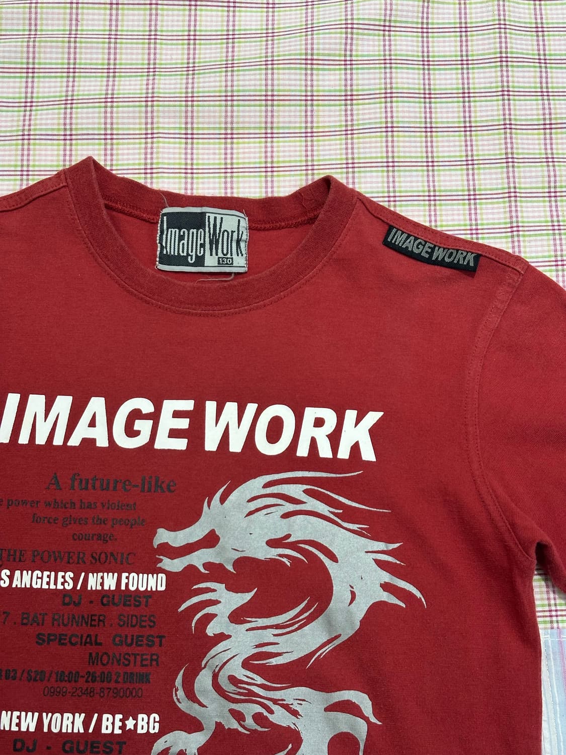 Image work 빈티지 드래곤 티셔츠 상품이미지7