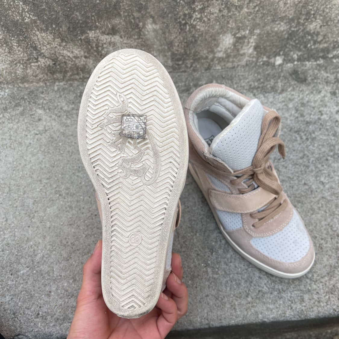 [38] ASH 스웨이드 웨지힐 스니커즈 (245) 상품이미지7