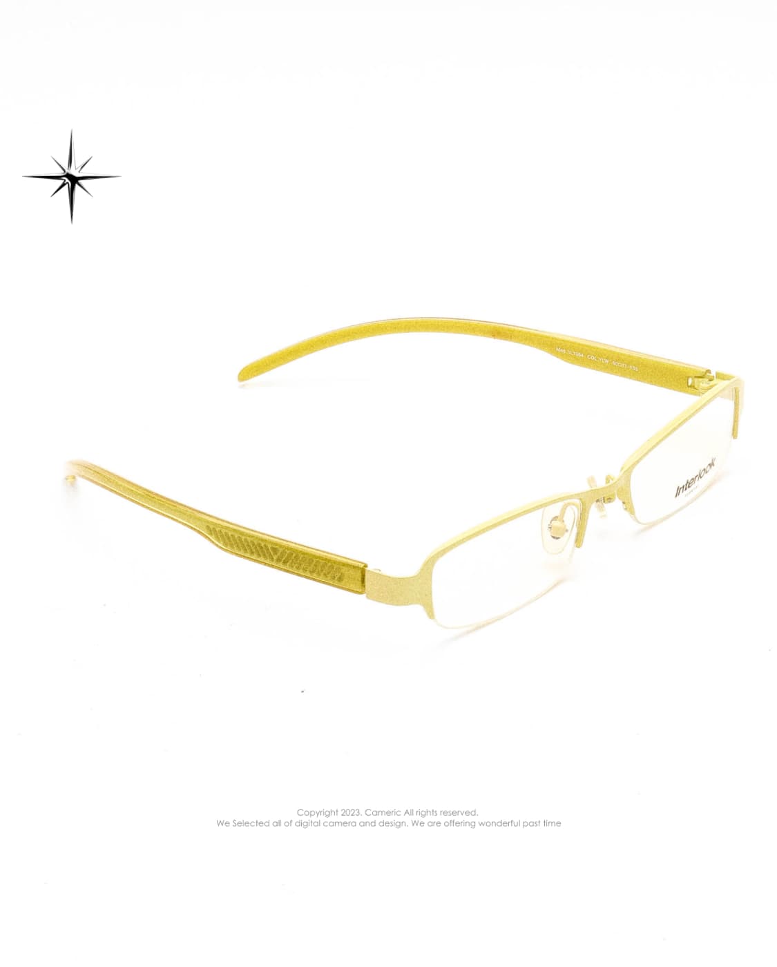 (Made in Hong Kong)Interlook 💛반무테 빈티지안경 상품이미지4