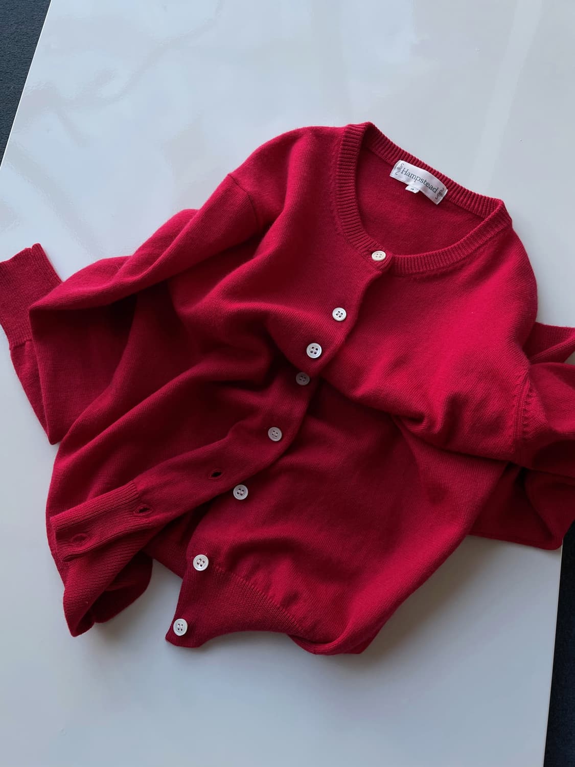 Crewneck high gauge knit cardi 상품이미지1