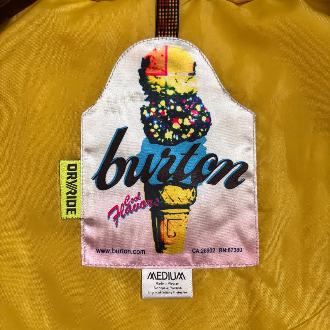 버튼 보드복 점퍼 M 스키 아웃도어 기능성 상품이미지7