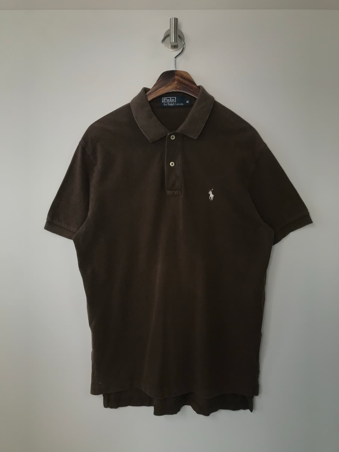 폴로 랄프로렌 자수로고 카키 피케 반팔 카라 티셔츠 상품이미지2