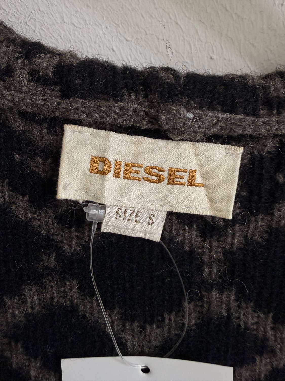 디젤 그런지 보헤미안 작사 니트 후드집업 상품이미지7