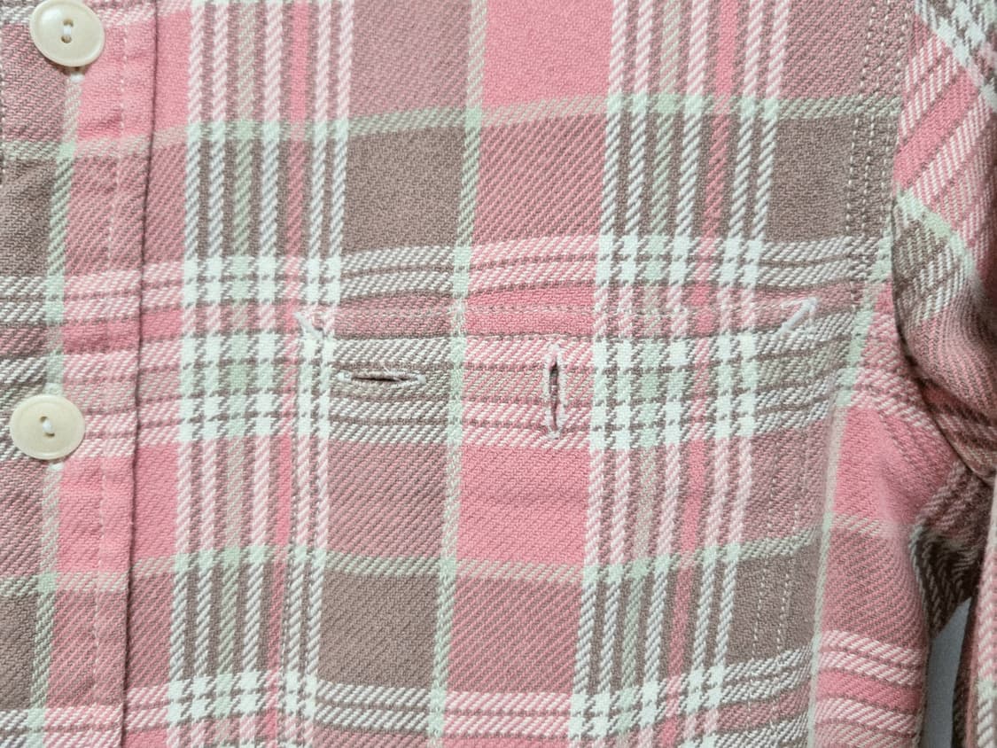 여성 레어 폴로 빈티지 두산 엘보패치 웨스턴 워크셔츠 긴팔 남방 상품이미지5